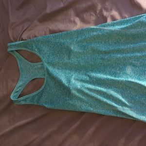 teal workout tank top